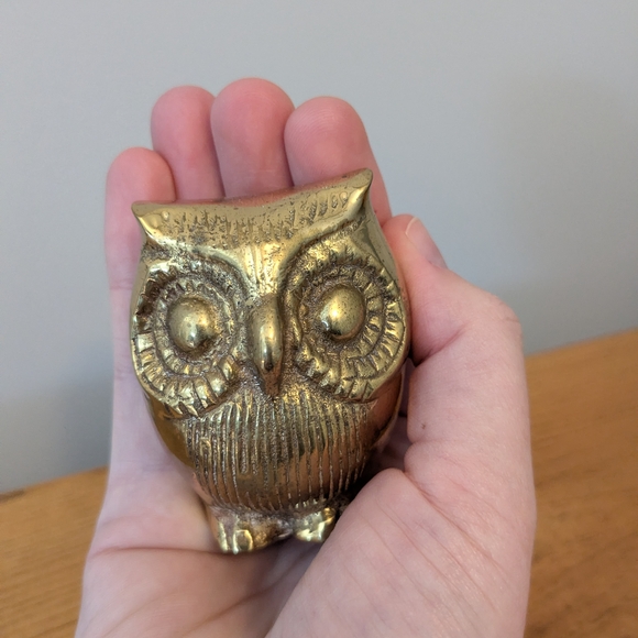 Vintage Brass Owl Figurine 🦉 - Picture 13 of 13